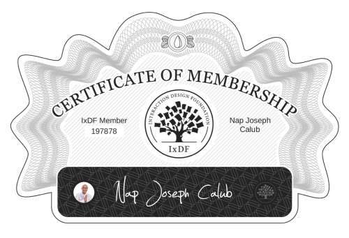Nap's Certificate of membership
