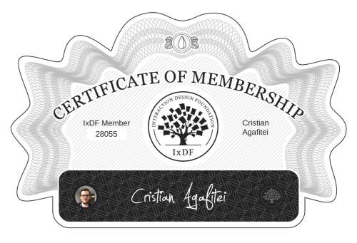 Cristian's Certificate of membership