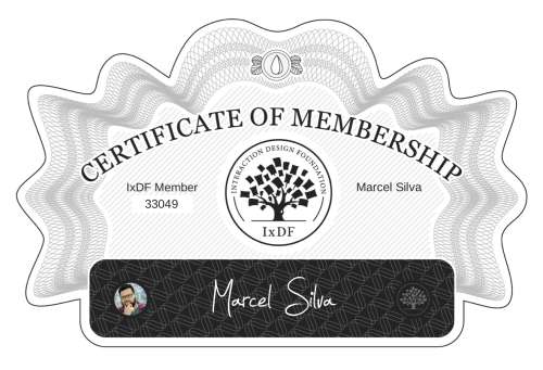 Marcel's Certificate of membership
