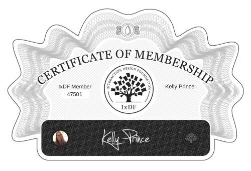 Kelly's Certificate of membership