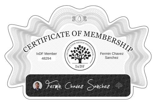 Fermín's Certificate of membership