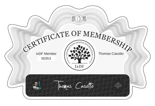 Thomas's Certificate of membership