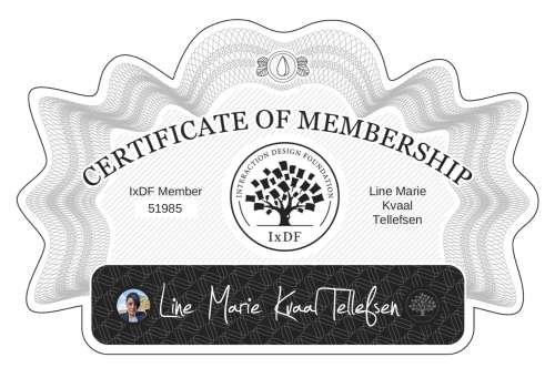 Line's Certificate of membership