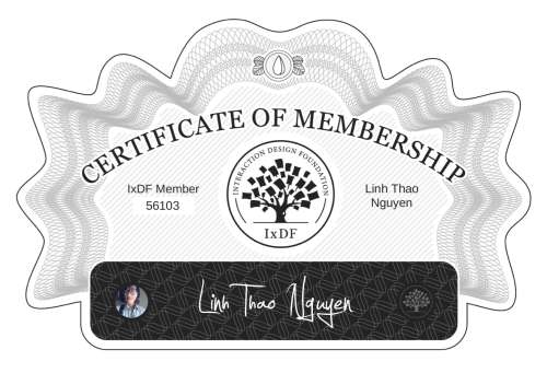 Linh's Certificate of membership