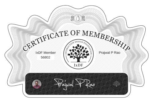 Prajwal's Certificate of membership