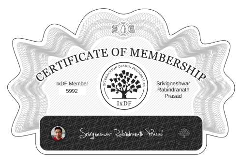 Srivigneshwar's Certificate of membership