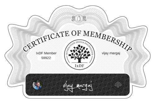vijay's Certificate of membership