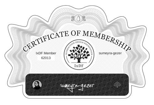 sumeyra-gezer's Certificate of membership