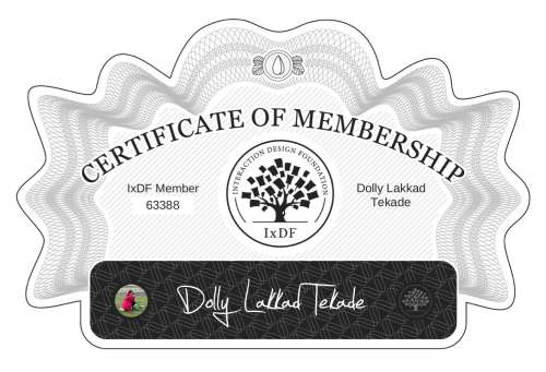 Dolly's Certificate of membership