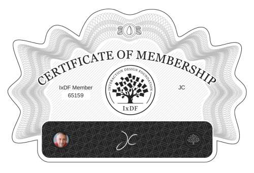 JC's Certificate of membership