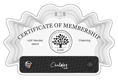 Chakming's Certificate of membership