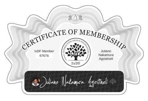 Juliano's Certificate of membership