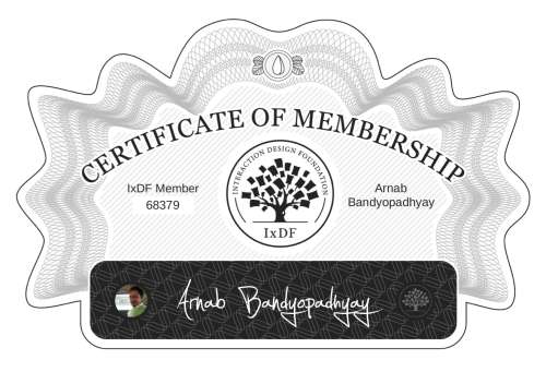 Arnab's Certificate of membership