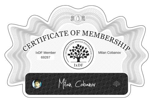 Milan's Certificate of membership