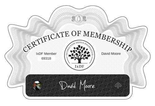 David's Certificate of membership