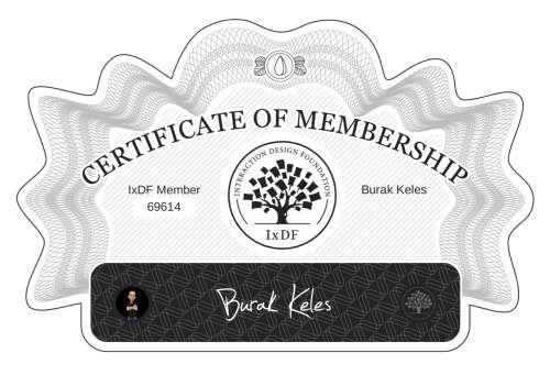 Burak's Certificate of membership