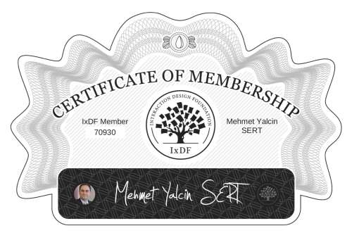 Mehmet's Certificate of membership