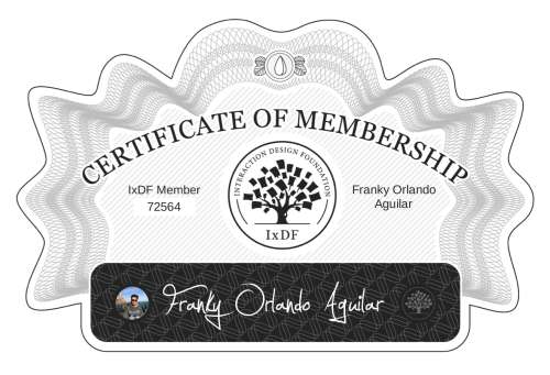 Franky's Certificate of membership