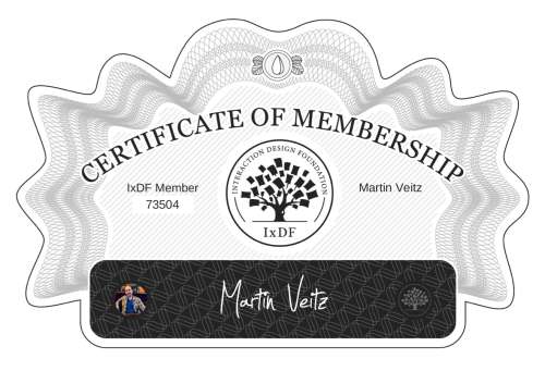 Martín's Certificate of membership