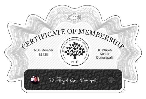Prajwal's Certificate of membership