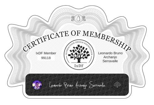 Leonardo's Certificate of membership