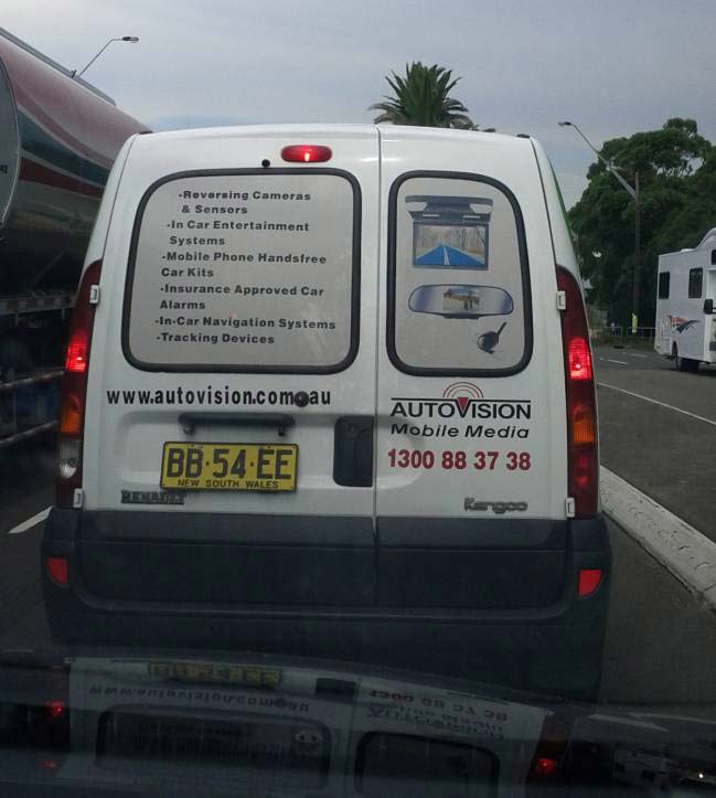 Autovision Mobile Media Van in New South Wales, specialising in in-car vehicle tracking, navigation and recording solutions